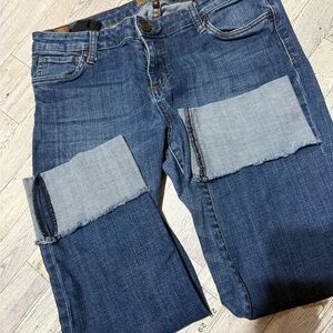 Woman’s Kut jeans cuffed crop pants size 12